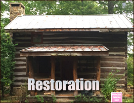 Historic Log Cabin Restoration  Brilliant, Alabama